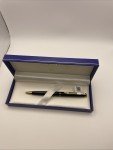 Waterman Hemisphere Black Ballpoint Pen with Gold Trim