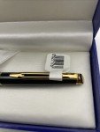 Waterman Hemisphere Black Ballpoint Pen with Gold Trim