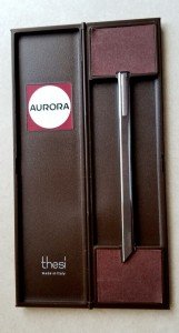 Aurora Thesi Chrome Ballpoint Pen, Vintage 1970s