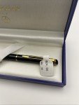 Waterman Hemisphere Black Ballpoint Pen with Gold Trim