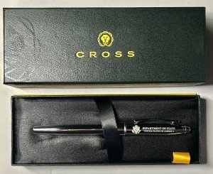 Department of State Chrome Stratford Roller Ball Pen