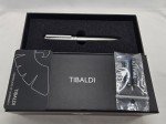 Tibaldi Fountain Pen D26 Silver Brass Broad Nib
