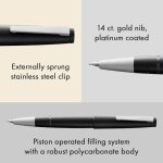 Lamy 2000 Black Fountain Pen with Gold Nib