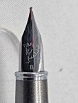 Tibaldi Fountain Pen D26 Silver Brass Broad Nib