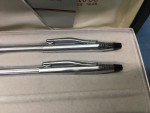 Cross Chrome Ballpoint Pen and Pencil Set