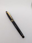 Aurora Ipsilon Black Resin Fountain Pen with Gold Trim