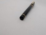Aurora Ipsilon Black Resin Fountain Pen with Gold Trim