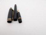 Aurora Ipsilon Black Resin Fountain Pen with Gold Trim