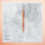 PARKER IM Vibrant Orange Fountain Pen with Gold Trim
