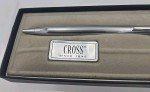 Vintage Cross Chrome Ballpoint Pen with Gift Box