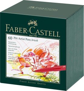 Faber-Castell 60-Color Brush Pen Set in Gift Box