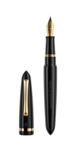 Montegrappa Venetia Fountain Pen - Black & Gold