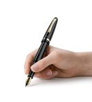 Montegrappa Venetia Fountain Pen - Black & Gold