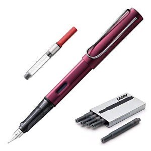 Lamy AL-Star Black Purple Fine Nib Pen Set