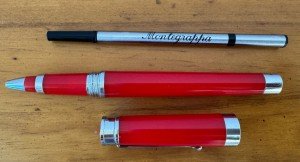 Montegrappa Cherry Red Ballpoint Pen with Cartridge