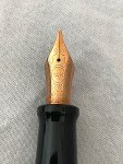 Aurora Optima Blue Fountain Pen with Gold Trim