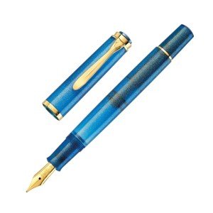Pelikan Classic M200 Golden Lapis Fountain Pen