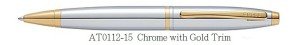 CROSS Calais Chrome & Gold Ballpoint Pen