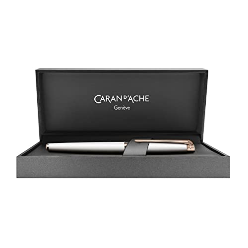Caran d'Ache 4771-001 Ballpoint Pen in White Rose Gold