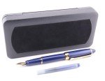 Aurora Ipsilon Deluxe Fountain Pen - Blue/Gold