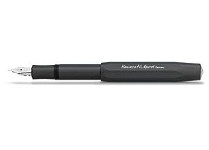 Kaweco AL SPORT Black Fountain Pen - Medium Nib