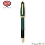 Aurora Ipsilon Green Fountain Pen - Medium Nib