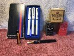 Vintage Minka Iridium Point Pen & Ink Set