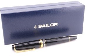 Sailor 1911 Realo 21K Fountain Pen - Black/Gold