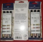 Faber-Castell Pitt Metallic 3-Pack Pens