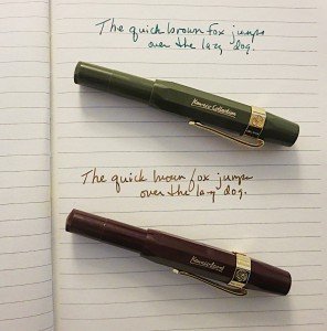 Kaweco Sport Fountain Pens, Dark Olive & Bordeaux