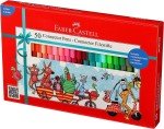 Faber-Castell Multicolor Connector Pens - Set of 50