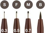 Faber-Castell Pitt Artist Pens Set - Sepia 4 Count