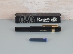 Kaweco Sport Classic Black Fountain Pen with Gold Clip