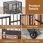 Luxurious Heavy-Duty Foldable Dog Crate (38in)