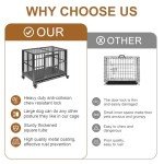 Luxurious Heavy-Duty Foldable Dog Crate (38in)