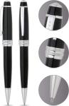 Cross Bailey Black Lacquer Ballpoint Pen Set