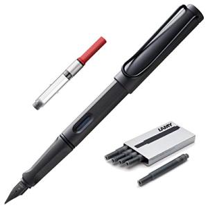 Lamy Safari Charcoal Fountain Pen Set with Ink