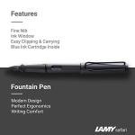 Lamy Safari Charcoal Fountain Pen Set with Ink