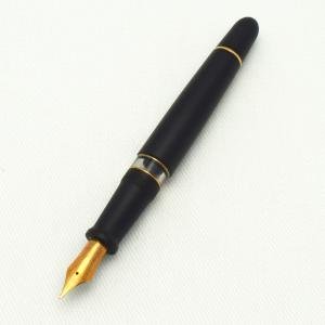 Aurora 88 Fountain Pen Black Satin Rose Gold