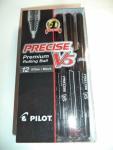 Pilot V5 Black Ink Fine Point Pens – 12 Pack