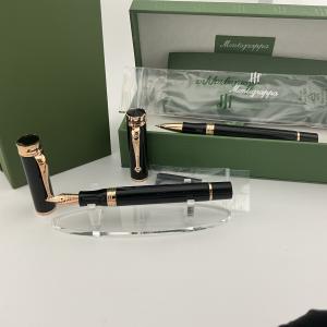 Montegrappa Ducale Black Rose Gold Pen Set
