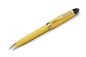 Aurora Ipsilon Yellow Resin Ballpoint Pen