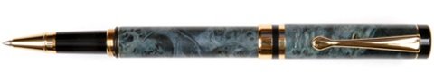 Lanier Pens Rollerball Pen - 24kt Gold, Blue Box Elder
