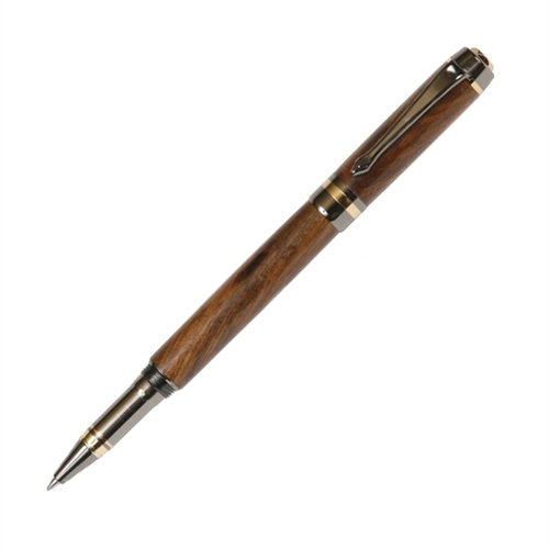 Lanier Elite Rollerball Pen in Gun Metal & Kingwood