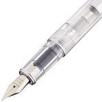 Pilot Prera Transparent Orange Fountain Pen with Calligraphy Nib