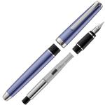 Pilot Metal Falcon Fountain Pen, Sapphire Barrel