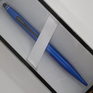 Metallic Blue Vintage Ballpoint Pen by Cross