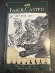 Faber-Castell Pitt Artist Pens - 8 Black Set