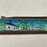 Key West Lighthouse Floaty Pen with Moving Boat
