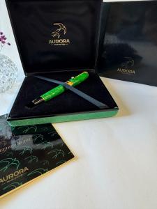Aurora Primavera Green & Gold Rollerball Limited Edition